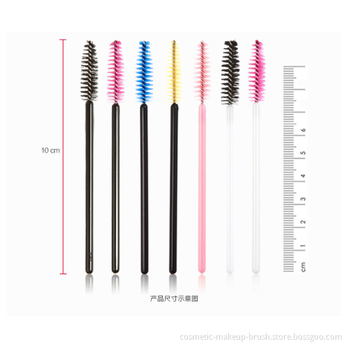 Colorful nylon eyelash mascara brush wands